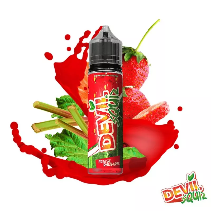 AVAP - DEVIL SQUIZ - Fraise Rhubarbe 00MG/50ml -ZHC Vaprotex SARL Maroc