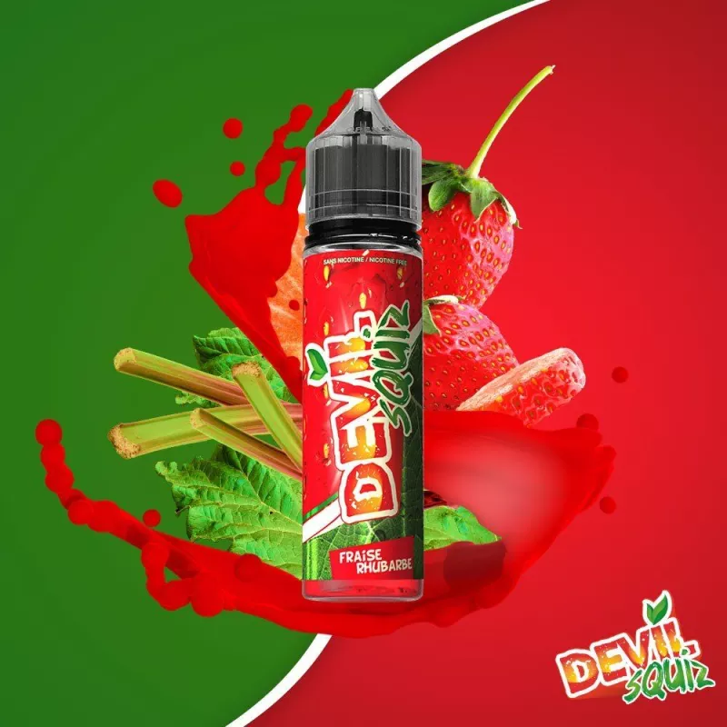 AVAP - DEVIL SQUIZ - Fraise Rhubarbe 00MG/50ml -ZHC Vaprotex SARL Maroc
