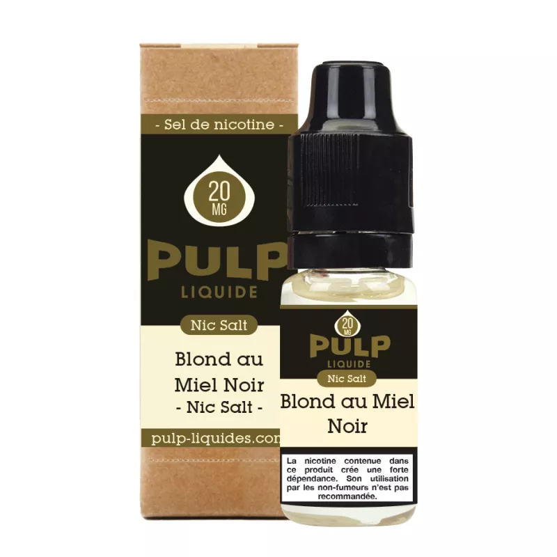 Pulp Nic Salt Miel Noir  10ml - BE Vapitex Maroc