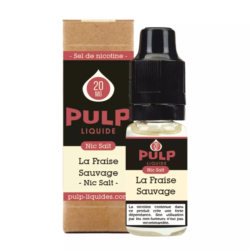 Pulp Nic Salt La Fraise Sauvage 10ML - BE Vaprotex SARL Maroc