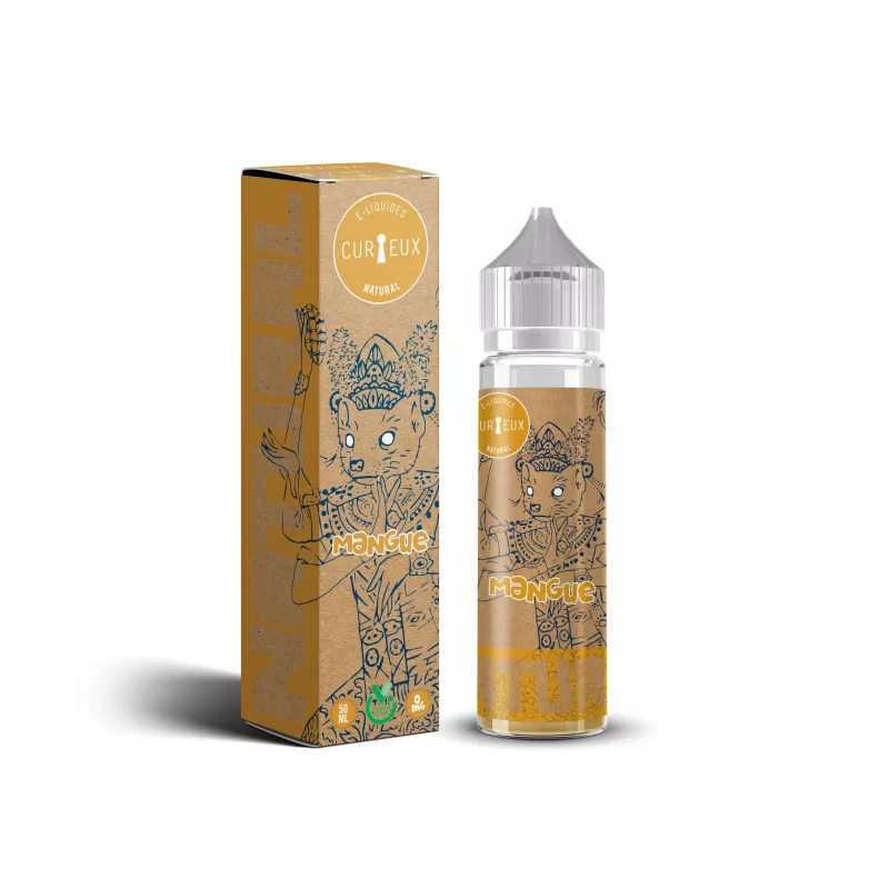 Curieux Natural - MANGUE 00MG/50ML -ZHC By Curieux Vapitex Maroc