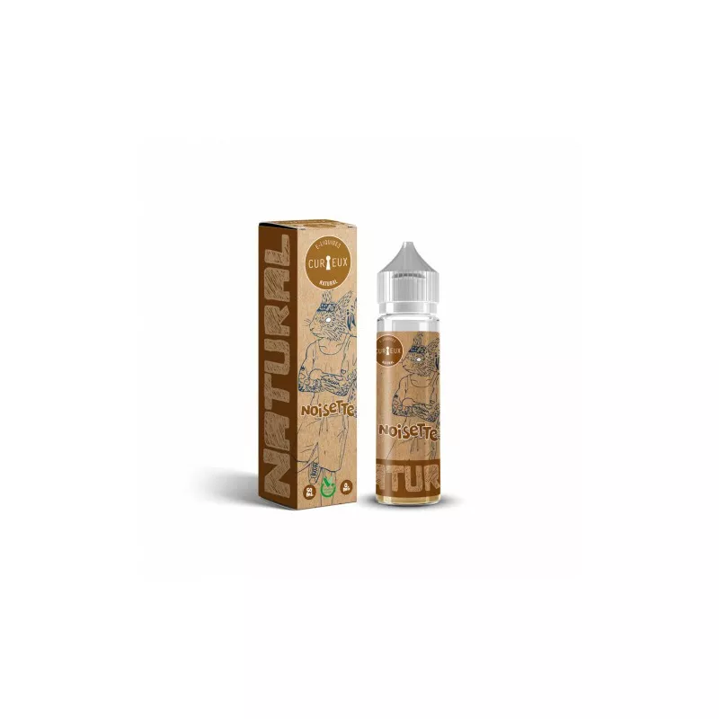 Curieux Natural - Noisette 00MG/50ML -ZHC By Curieux Vapitex Maroc