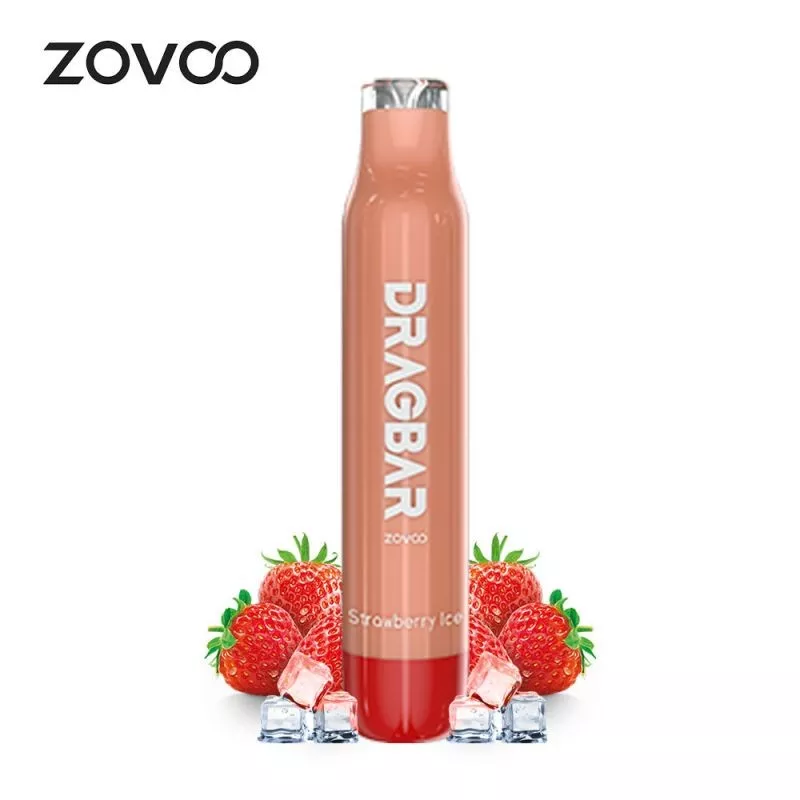 Puff -  Strawberry Ice 2ml (600 Puffs) - ZoVoo Vapitex Maroc