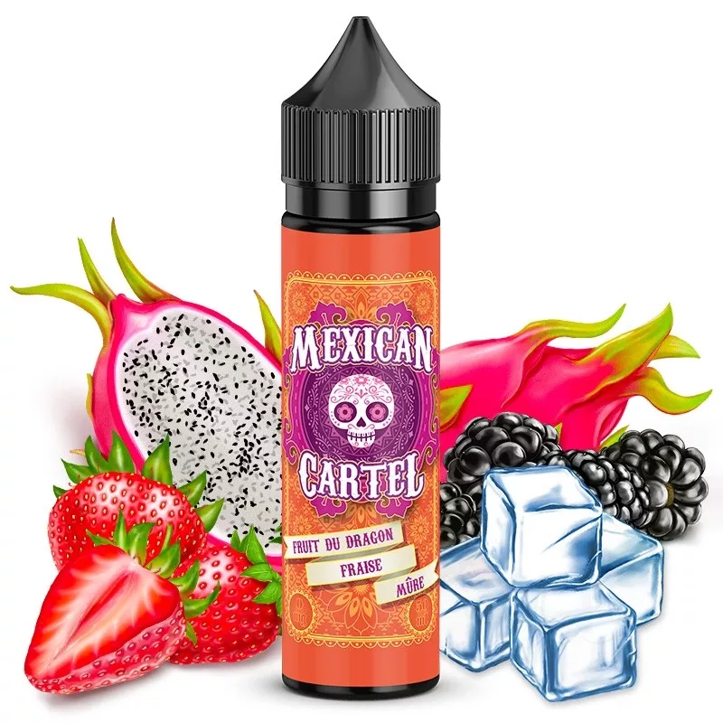 Mexican Cartel - Fruit du Dragon Fraise Mûre 00MG/50ML Vapitex Maroc