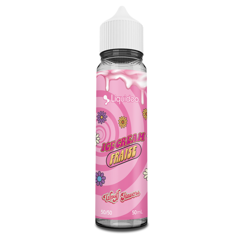 Wpuff Flavors - Ice Cream Fraise 00MG/50ML - Liquideo Vapitex Maroc