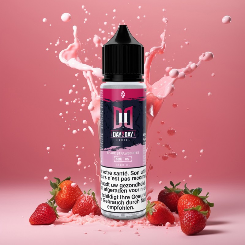 Day2Day -  Shake strawberries 50ML/00MG Vapitex Maroc